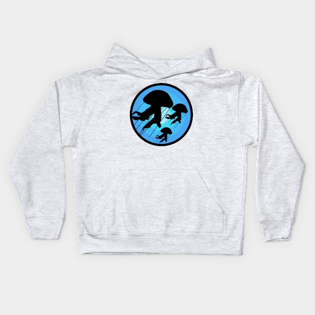 Majestic Jellyfish Kids Hoodie by Nerdpins